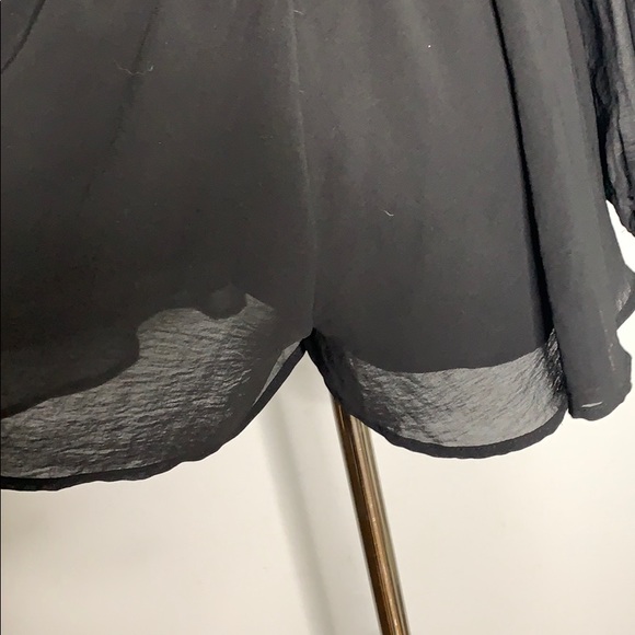 Final Touch Sheer Black Long Sleeve Romper Small - Picture 7 of 10